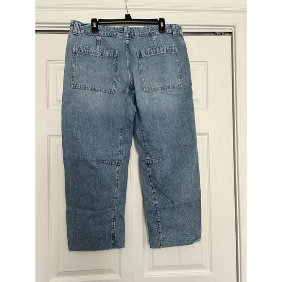 Madewell $158 The Darted Barrel-Leg Utility Jean Blue Irmo Wash Size 31 - Picture 9 of 16